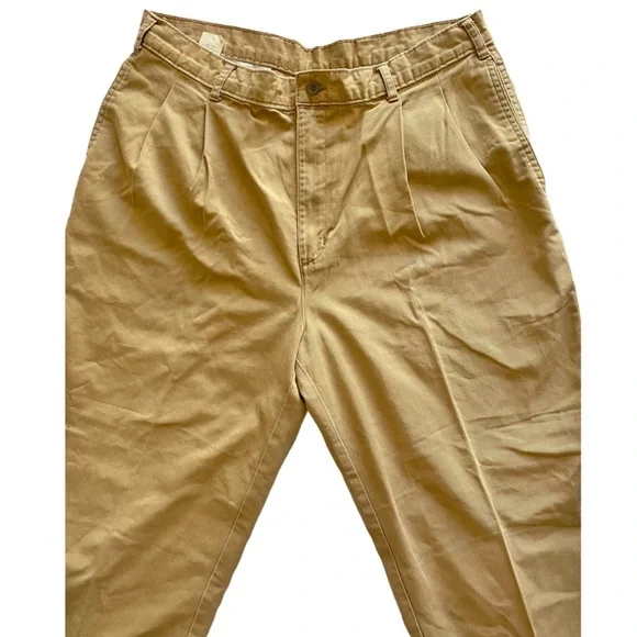 Dockers Levi’s Mens Khakis Tan pleated pants - Picture 3 of 8